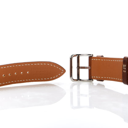 Hermes Barenia 38mm Double Tour Apple Watch Strap Fauve 5 of 5