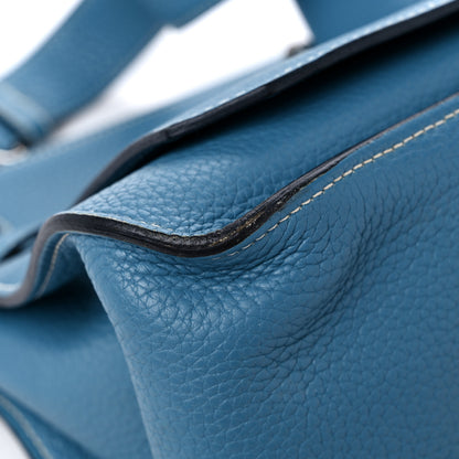 Hermes Taurillon Clemence Jypsiere 31 Blue Jean 8 of 17