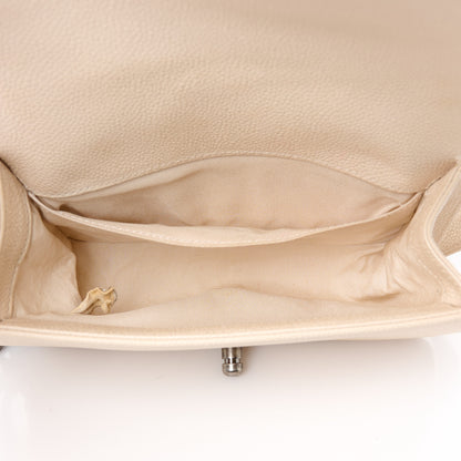 Chanel Caviar Chevron Quilted Small Boy Flap Light Beige 5 of 10