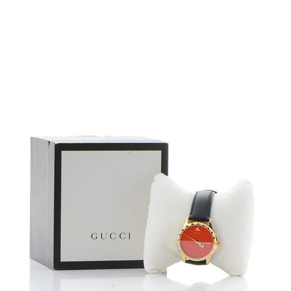 Gucci Stainless Steel Calfskin 38mm G-Timeless Quartz Watch Coral 9 of 9