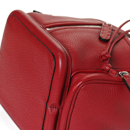 Fendi Cuoio Romano Selleria F is Fendi Grande Mon Tresor Pocket Bucket Bag Rosso 16 of 17