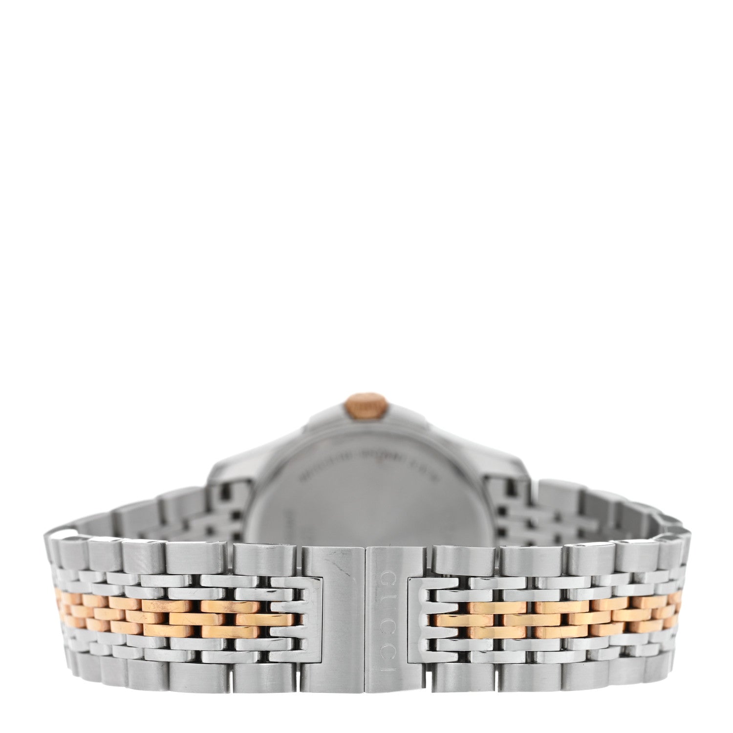 Gucci Stainless Steel Diamond Mother of Pearl 27mm G-Timeless Two Tone Quartz Watch 3 of 5
