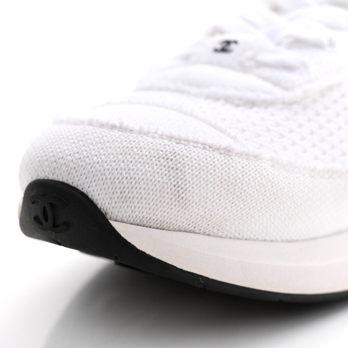 Fabric Logo Sneakers 39 White