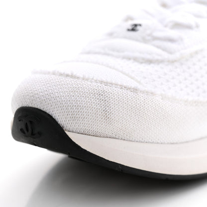 Chanel Fabric Logo Sneakers 39 White 13 of 16