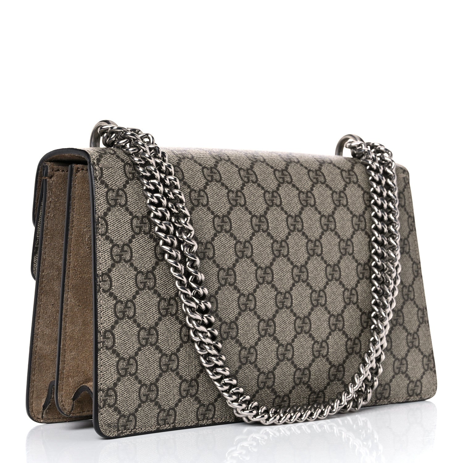 Gucci GG Supreme Monogram Small Dionysus Shoulder Bag Taupe 3 of 14