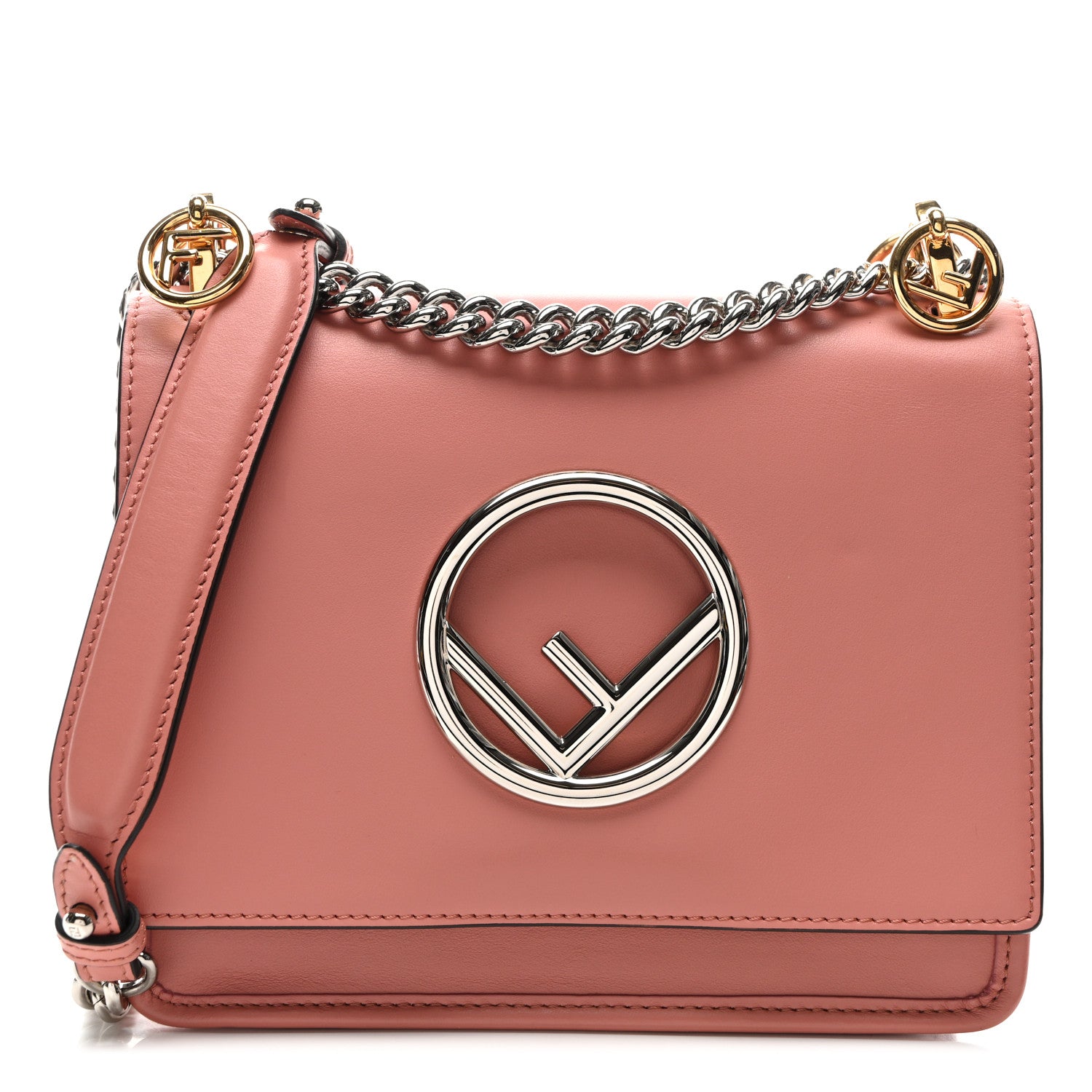 Fendi Vitello Century Opaco F is Fendi Small Kan I Shoulder Bag Macaron 1 of 10