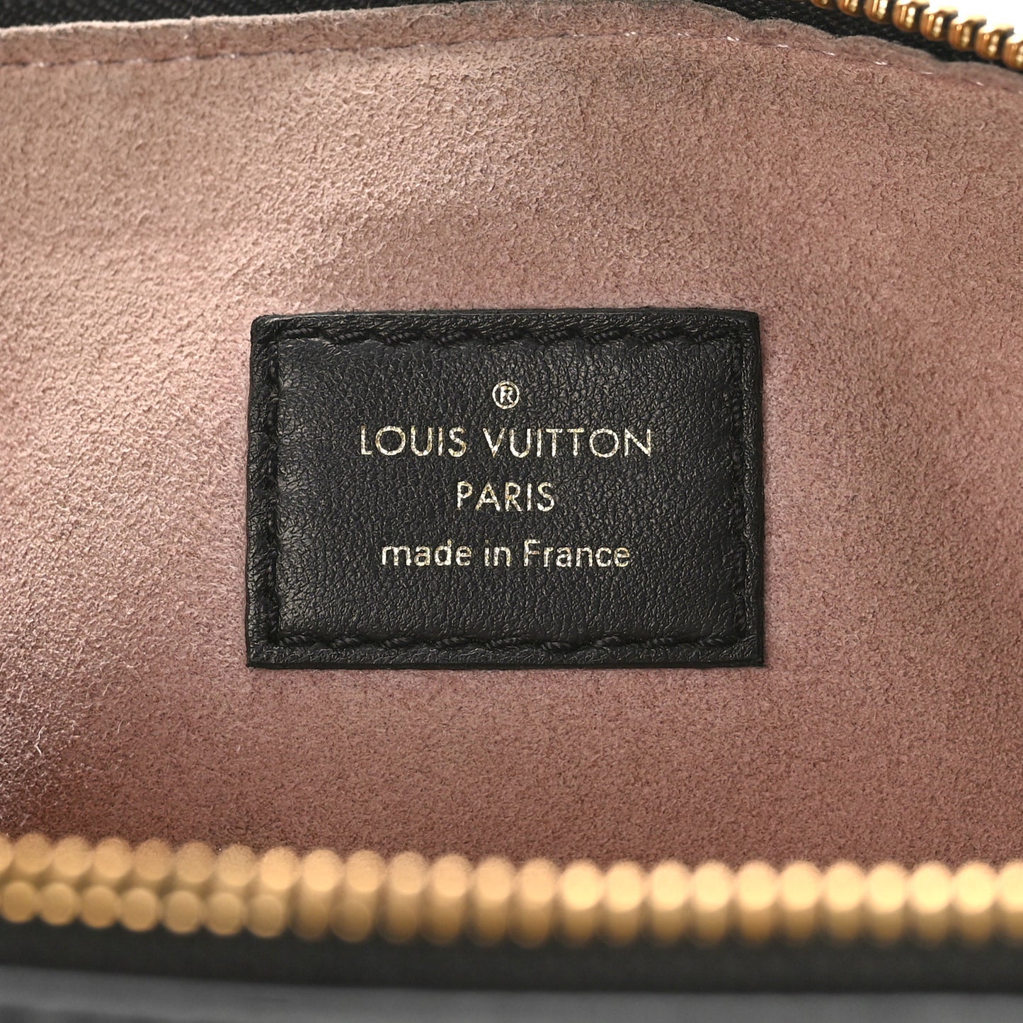 Lambskin Embossed Monogram Coussin PM Black