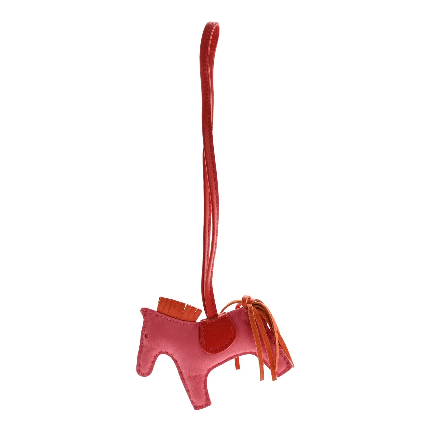 Milo Lambskin Grigri Rodeo Horse Bag Charm PM Rose Azalee Orange Poppy Rouge Indien