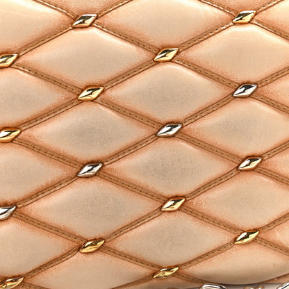 Louis Vuitton Lambskin Studded Malletage GO-14 PM Tan 11 of 16