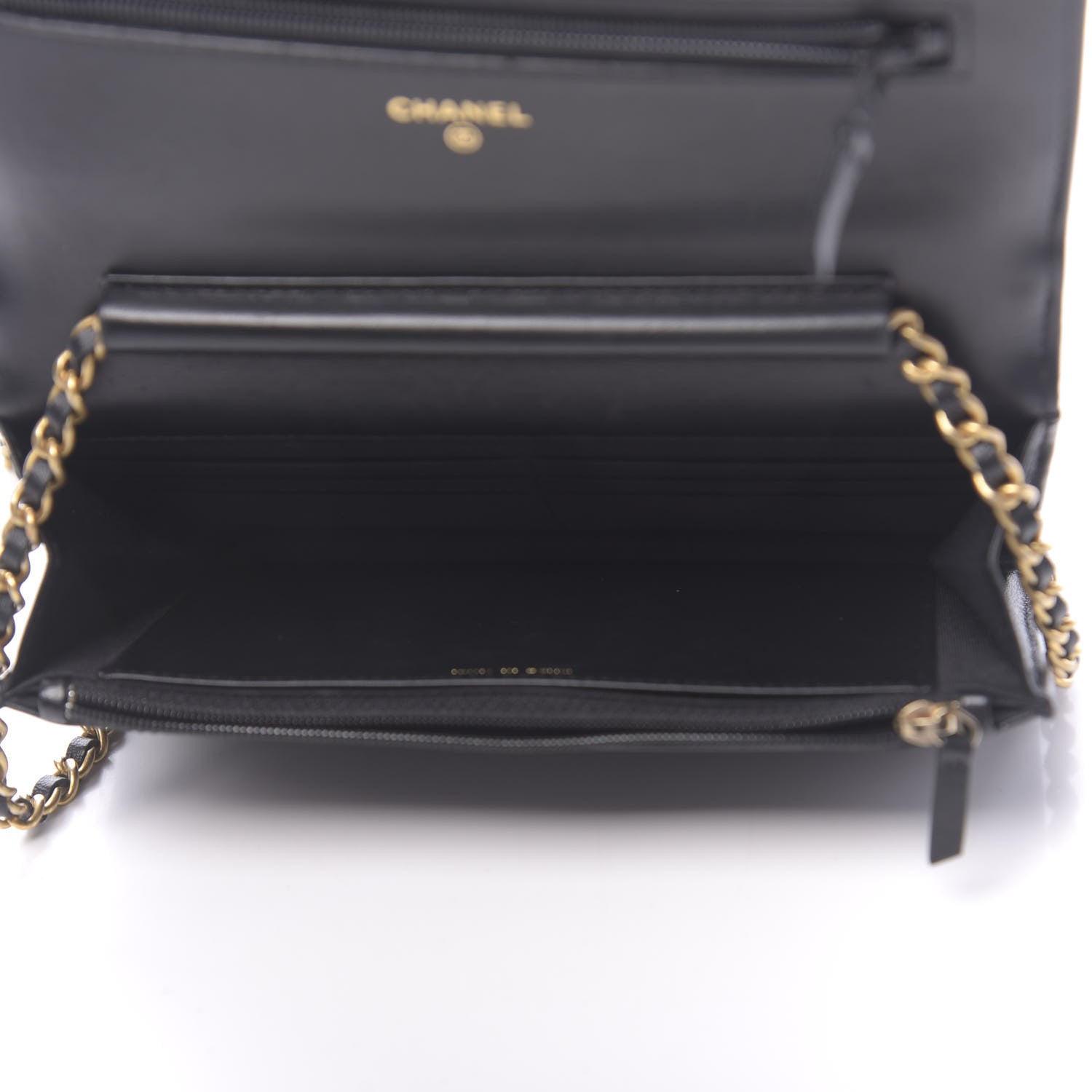 Chanel Lambskin Quilted Boy Wallet On Chain WOC Navy Blue 5 of 12
