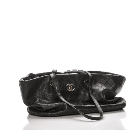 Chanel Glazed Calfskin Large On The Road Tote Black 8 of 8