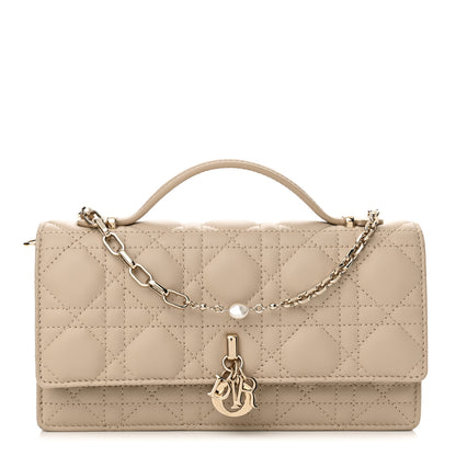 Christian Dior Lambskin Cannage Mini My Dior Bag Sand 1 of 12