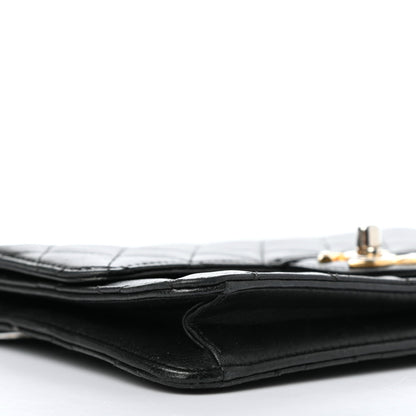 Chanel Lambskin Quilted Medium Crossing Times Flap Black 7 of 9