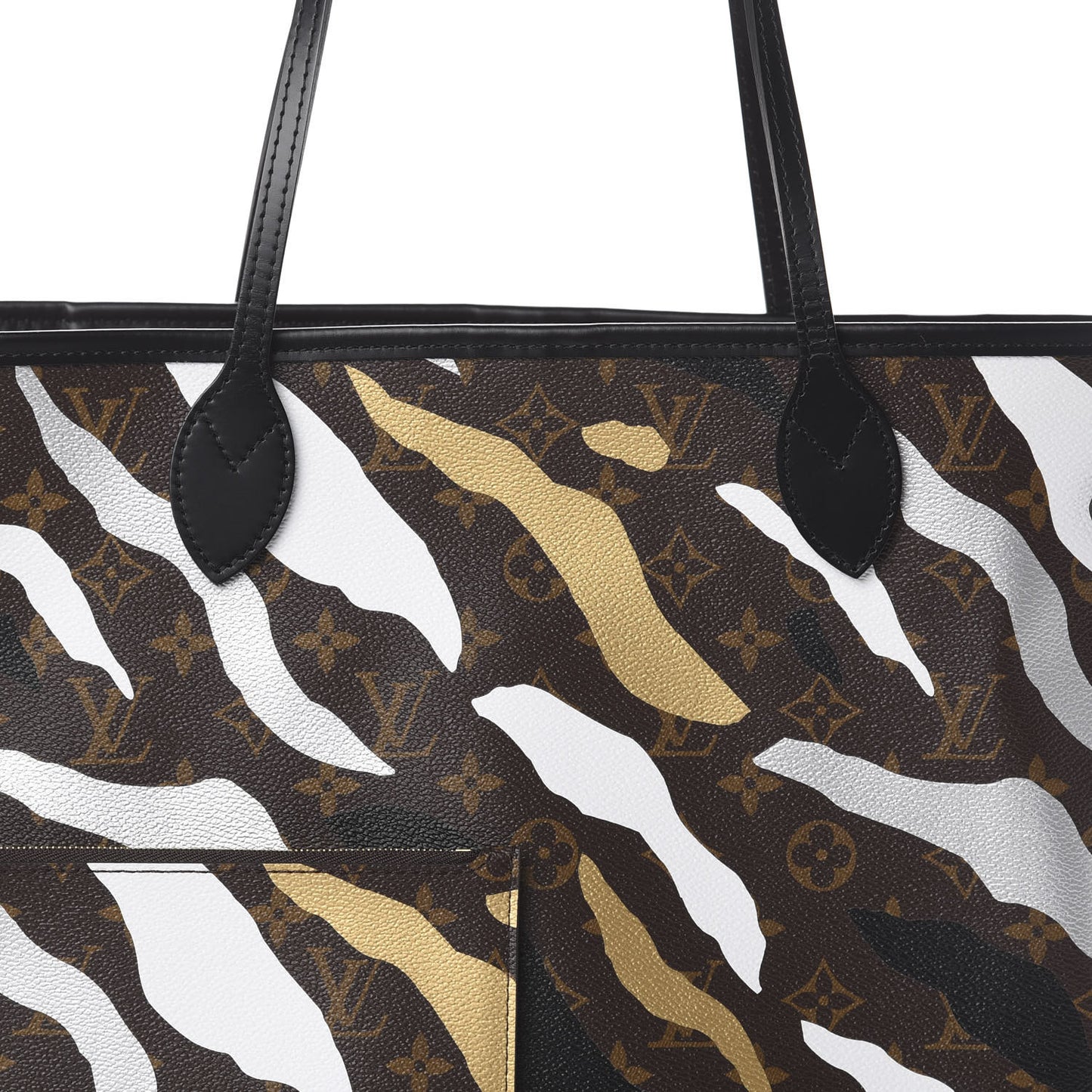 X LOL Monogram Neverfull MM Gold Silver
