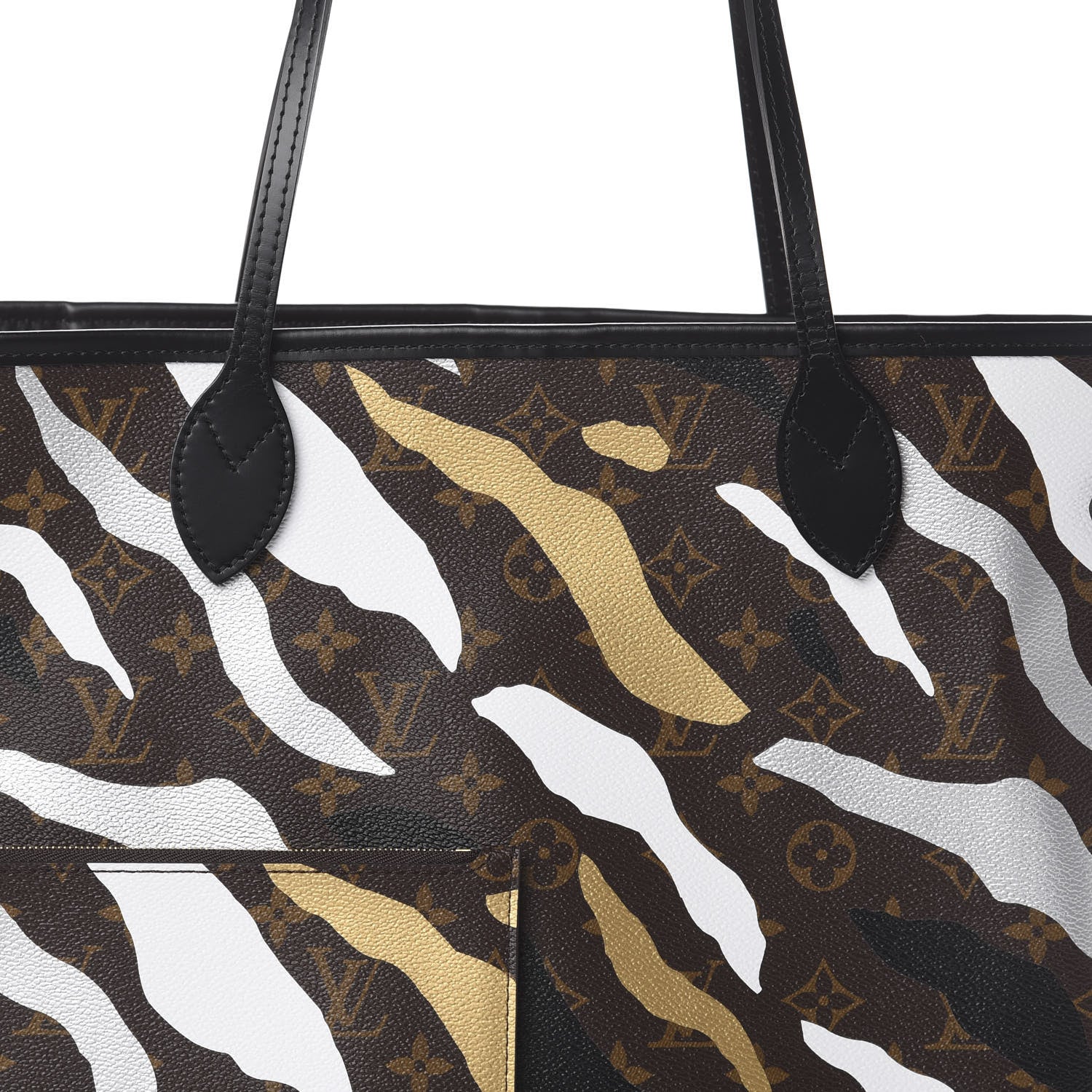 Louis Vuitton X LOL Monogram Neverfull MM Gold Silver 8 of 8