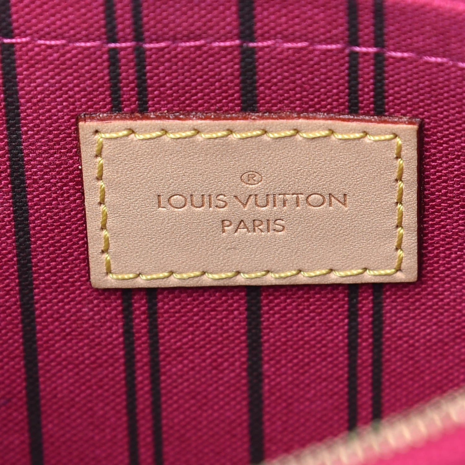 Louis Vuitton Monogram Neverfull MM GM Pochette Pivoine 7 of 9