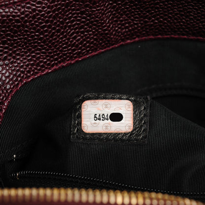 Chanel Caviar Shoulder Bag Bordeaux 7 of 12