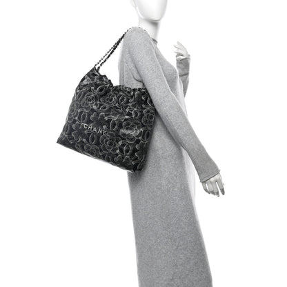 Chanel Printed Calfskin Quilted Chanel 22 Black 2 of 10