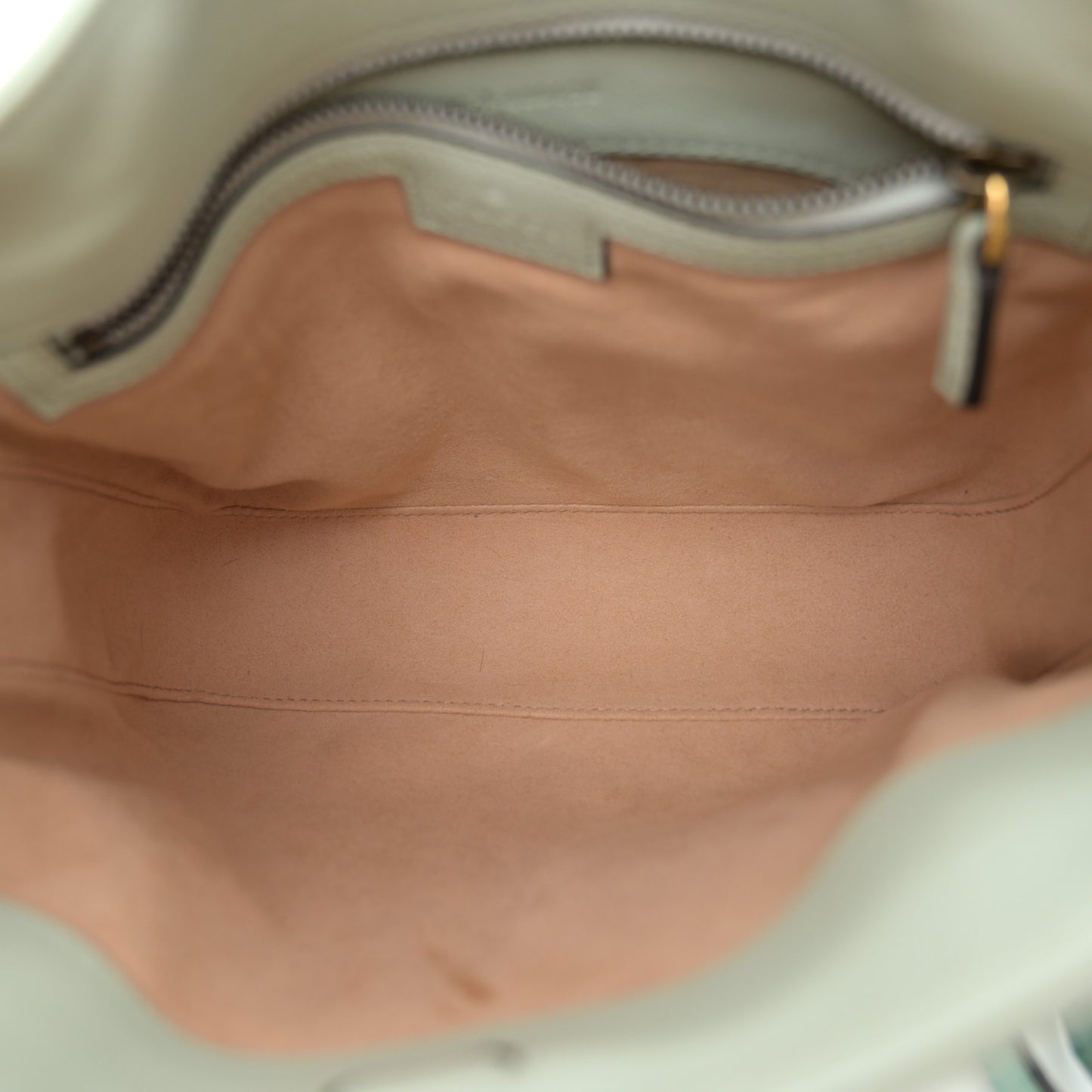 Softy Wonka Textured Dollar Calfskin Small Diana Shoulder Bag Pale Green