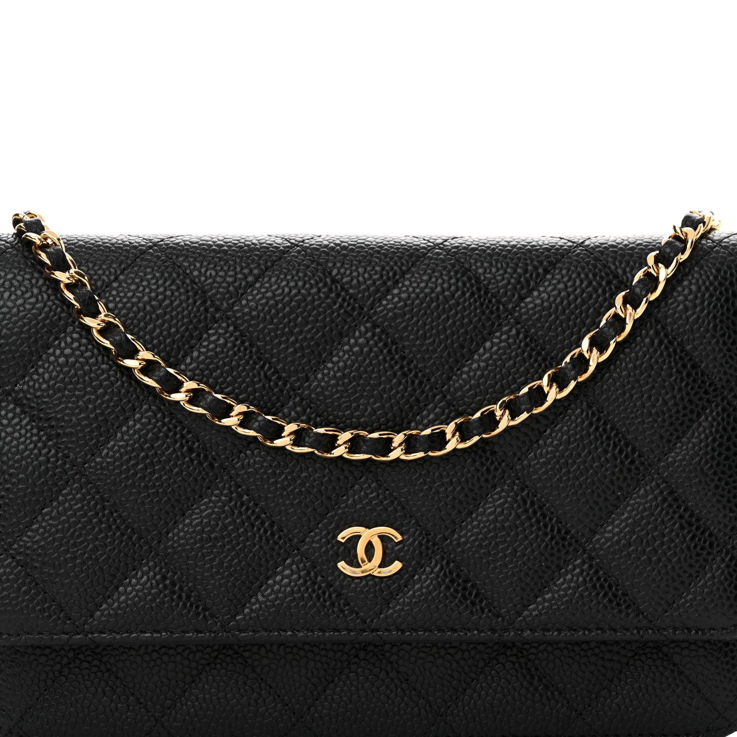 Chanel Caviar Quilted Wallet on Chain WOC Black 9 of 14