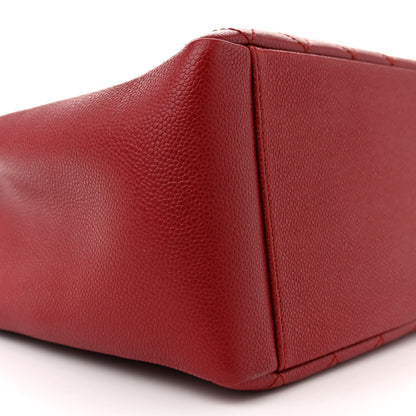 Chanel Caviar Quilted Grand Shopping Tote GST Red 9 of 10