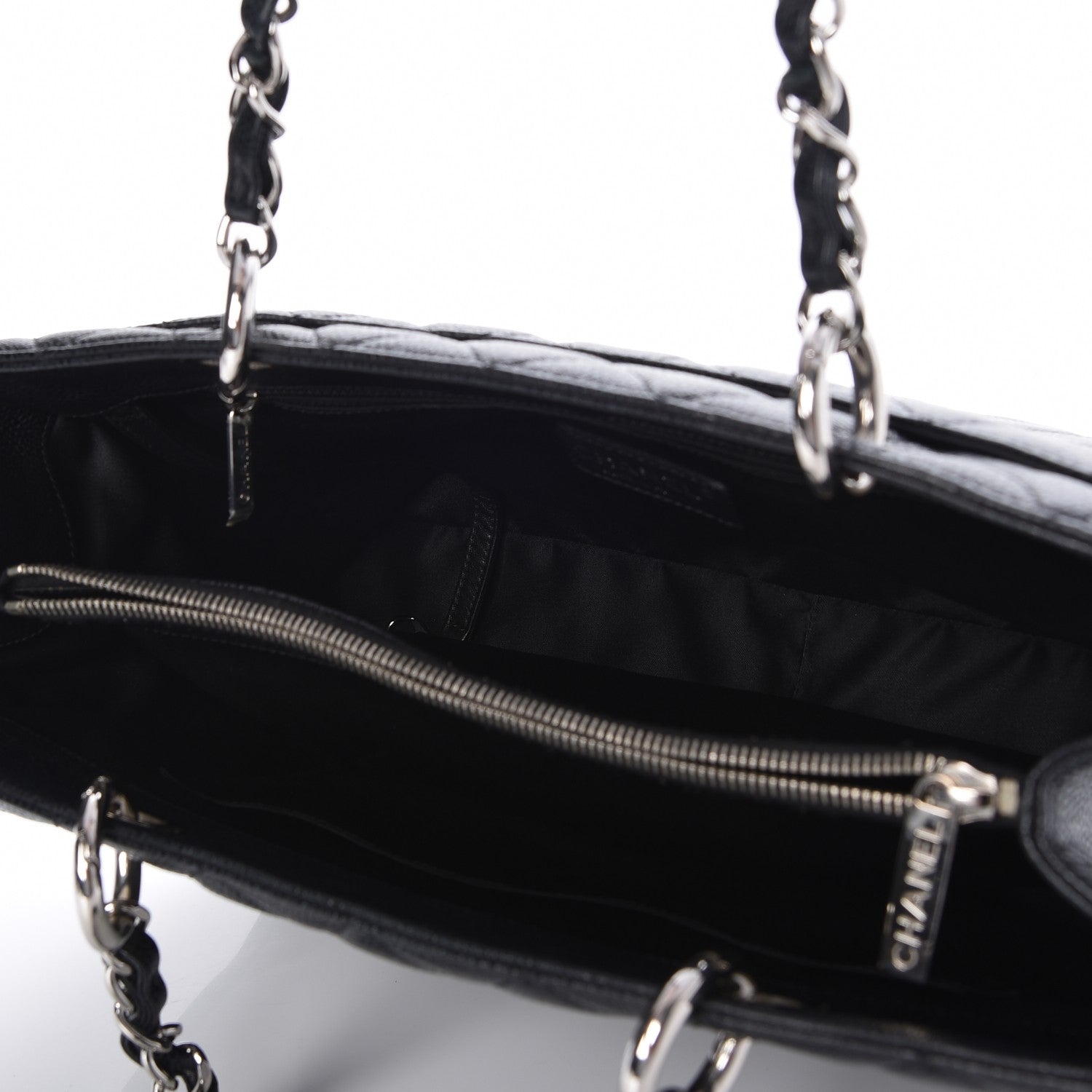 Chanel Caviar Quilted Grand Shopping Tote GST Black 5 of 9