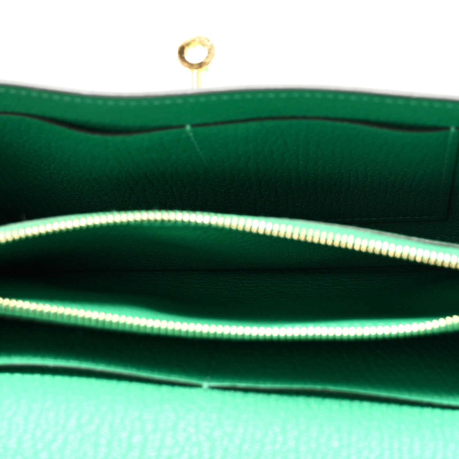 Hermes Chevre Mysore Kelly To Go Wallet Menthe 5 of 9