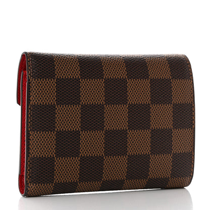 Louis Vuitton Damier Ebene Victorine Wallet Cherry 3 of 6