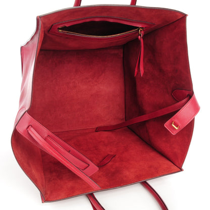 Celine Supple Calfskin Medium Phantom Luggage Red 5 of 9
