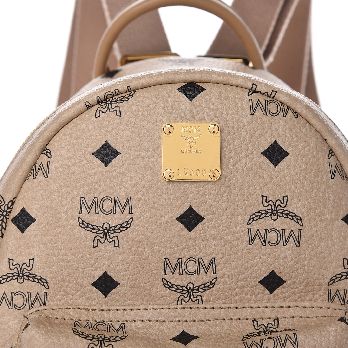 Visetos Side Stud Mini Stark Backpack Beige