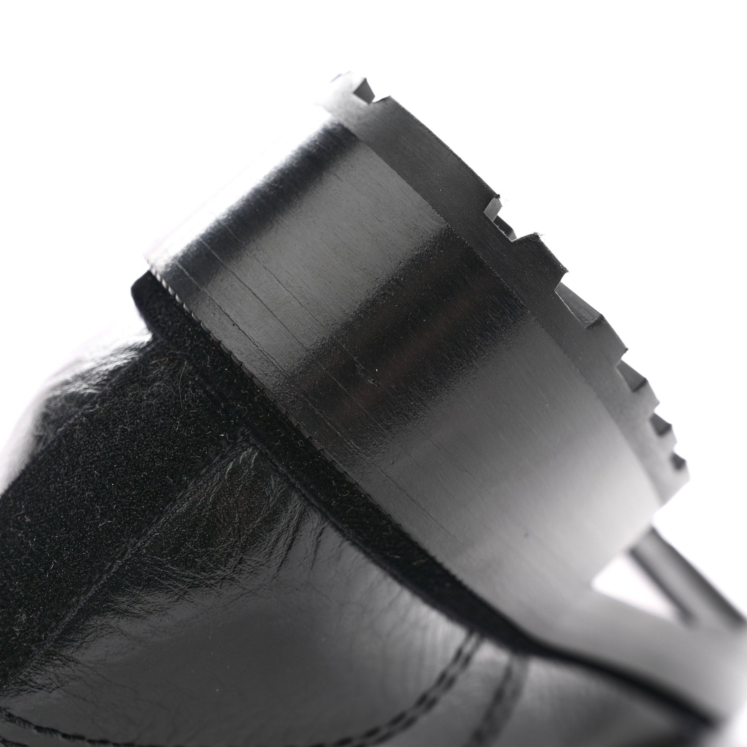 Chanel Shiny Calfskin Velvet Pearl Combat Short Boots 38 Black 12 of 14