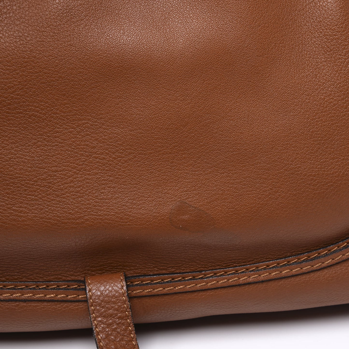 Calfskin Large Marcie Satchel Tan