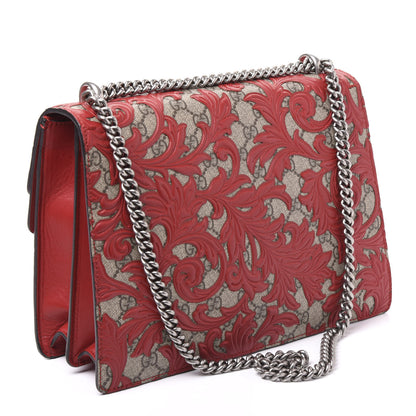 Gucci GG Supreme Monogram Arabesque Medium Dionysus Shoulder Bag Hibiscus Red 2 of 8