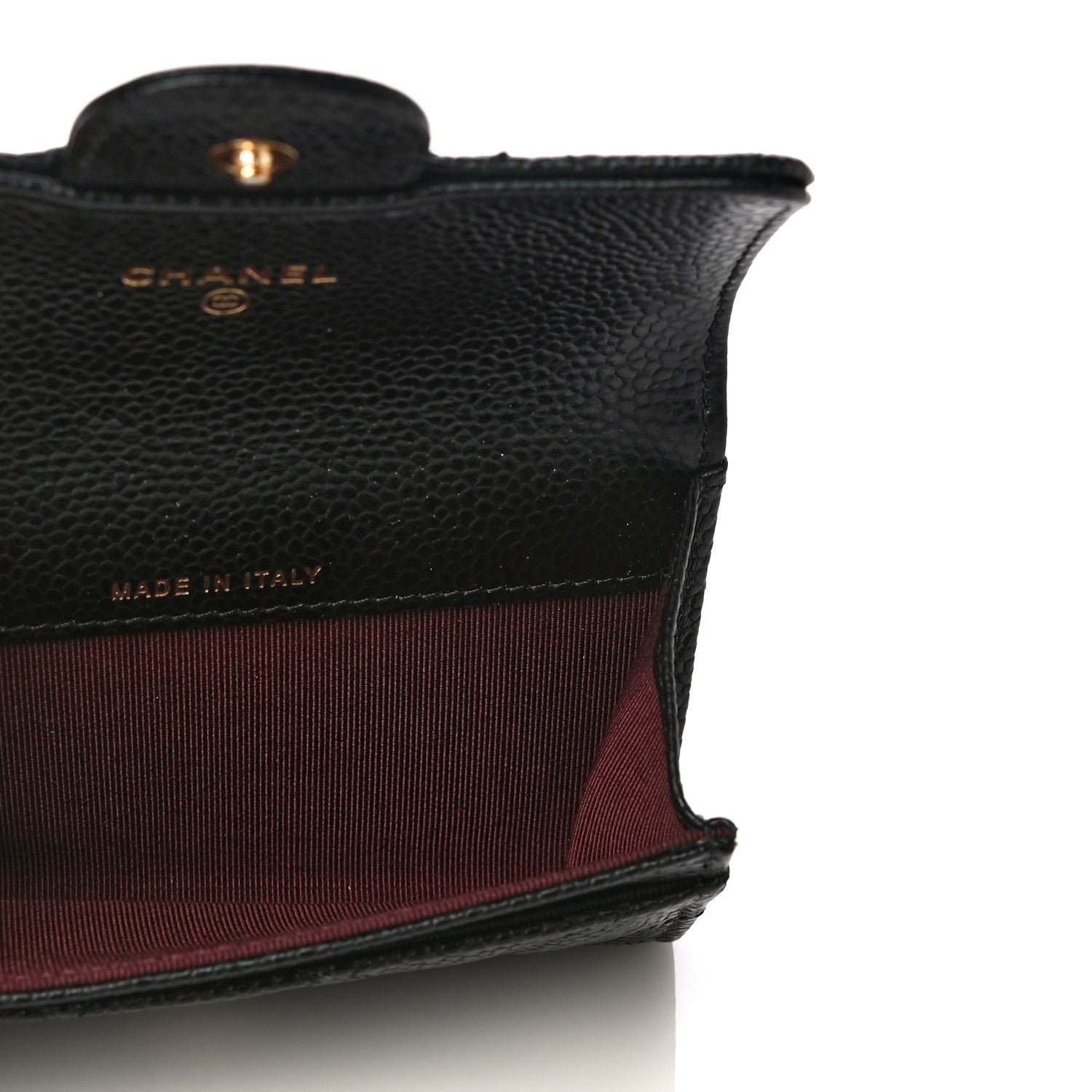 Chanel Caviar Quilted Flap Card Holder Black 5 of 12