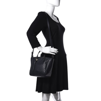 Gucci Microguccissima Small Bree Tote Navy 2 of 12