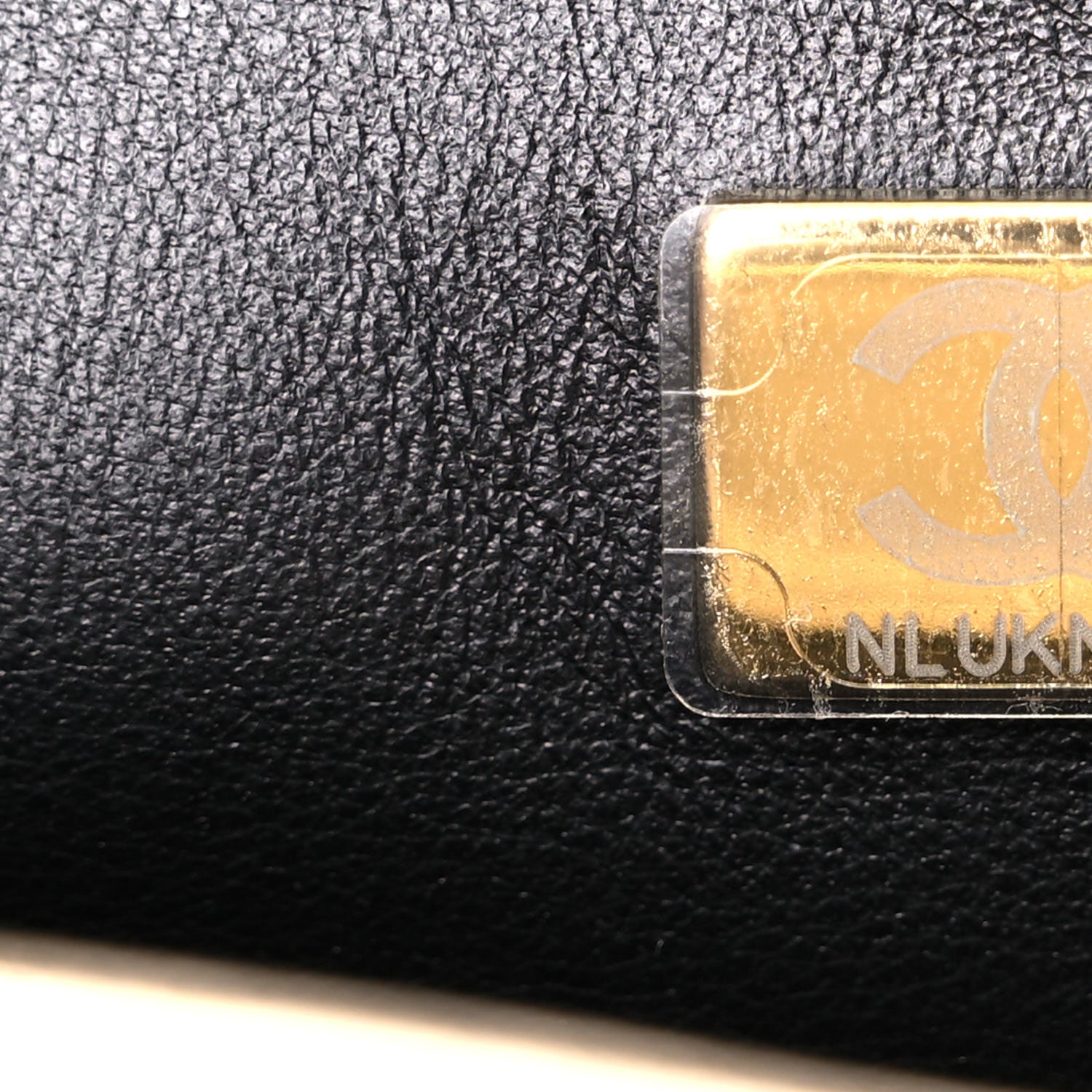 Chanel Metallic Lambskin Quilted Mini CC Crystal Logo Chain Flap Gold 7 of 10