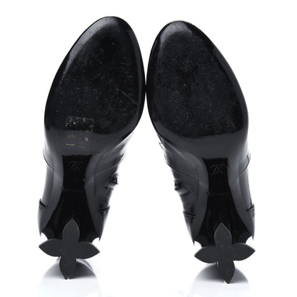 Louis Vuitton Patent Uniformes Silhouette Ankle Boots 37 Black 10 of 18