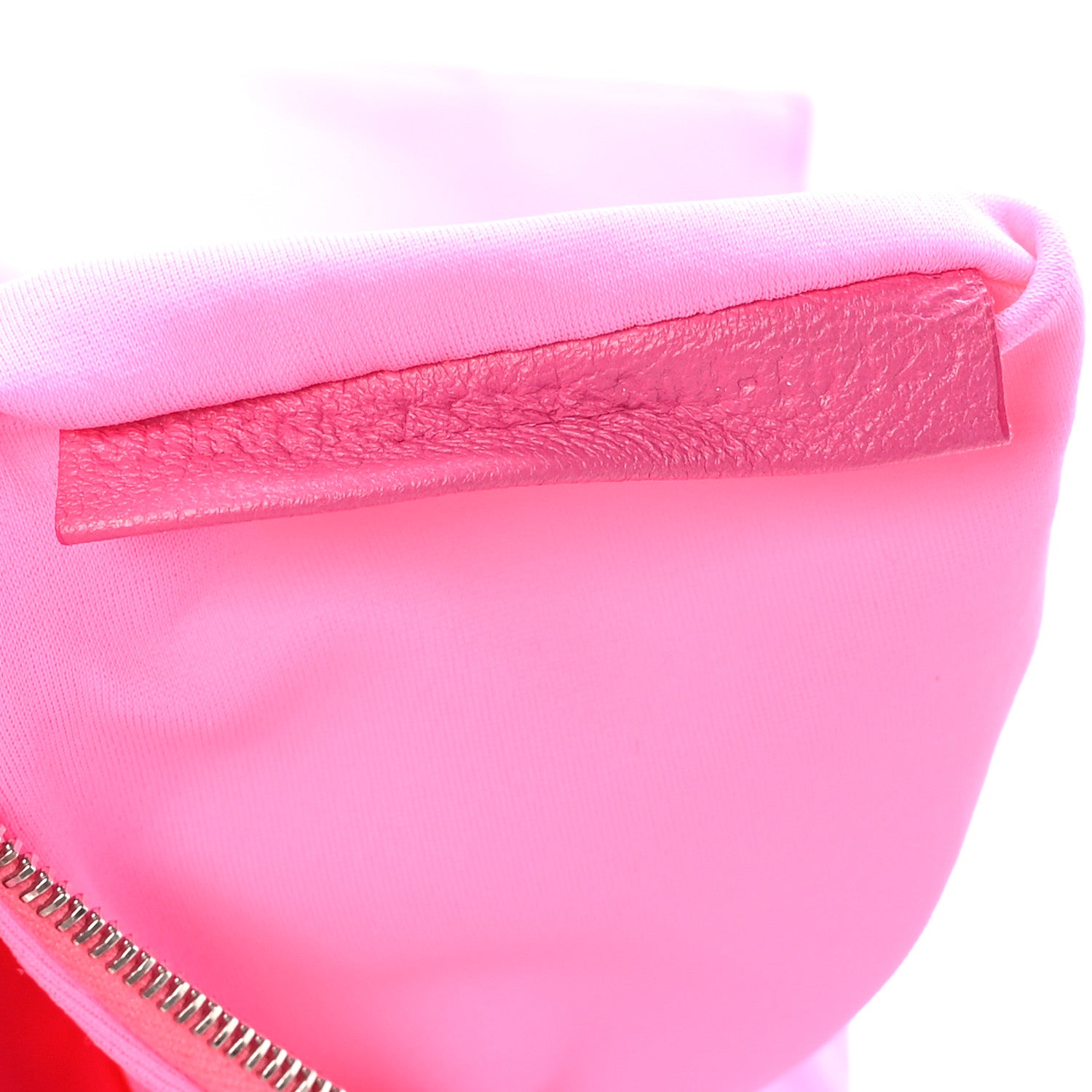 Fendi Lycra FF 1974 Embossed Baguette Rosa Fluo 5 of 8
