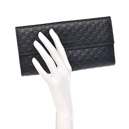 Gucci Microguccissima Continental Flap Wallet Navy 2 of 8