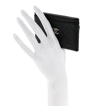 Chanel Goatskin Quilted Card Holder Black 2 of 12