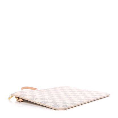 Louis Vuitton Damier Azur Neverfull MM GM Pochette Rose Ballerine 3 of 7