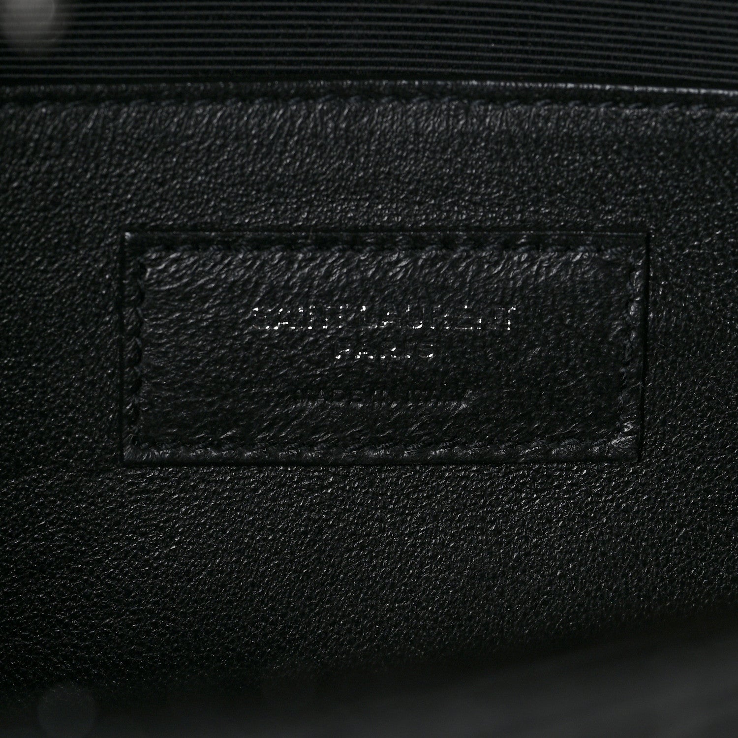 Saint Laurent Calfskin Crocodile Embossed Medium Classic Monogram Kate Tassel Satchel Black 6 of 8