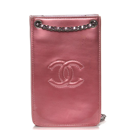 Chanel Patent Crossbody CC Phone Holder Pink 5 of 10