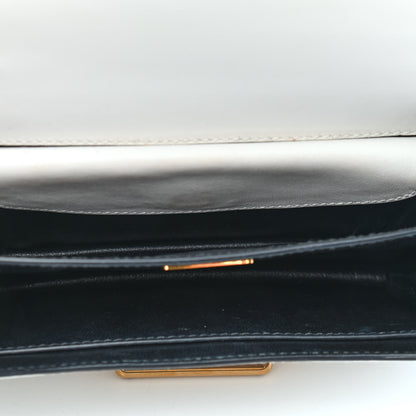 Prada City Calf Saffiano Cahier Bag White Black 5 of 9