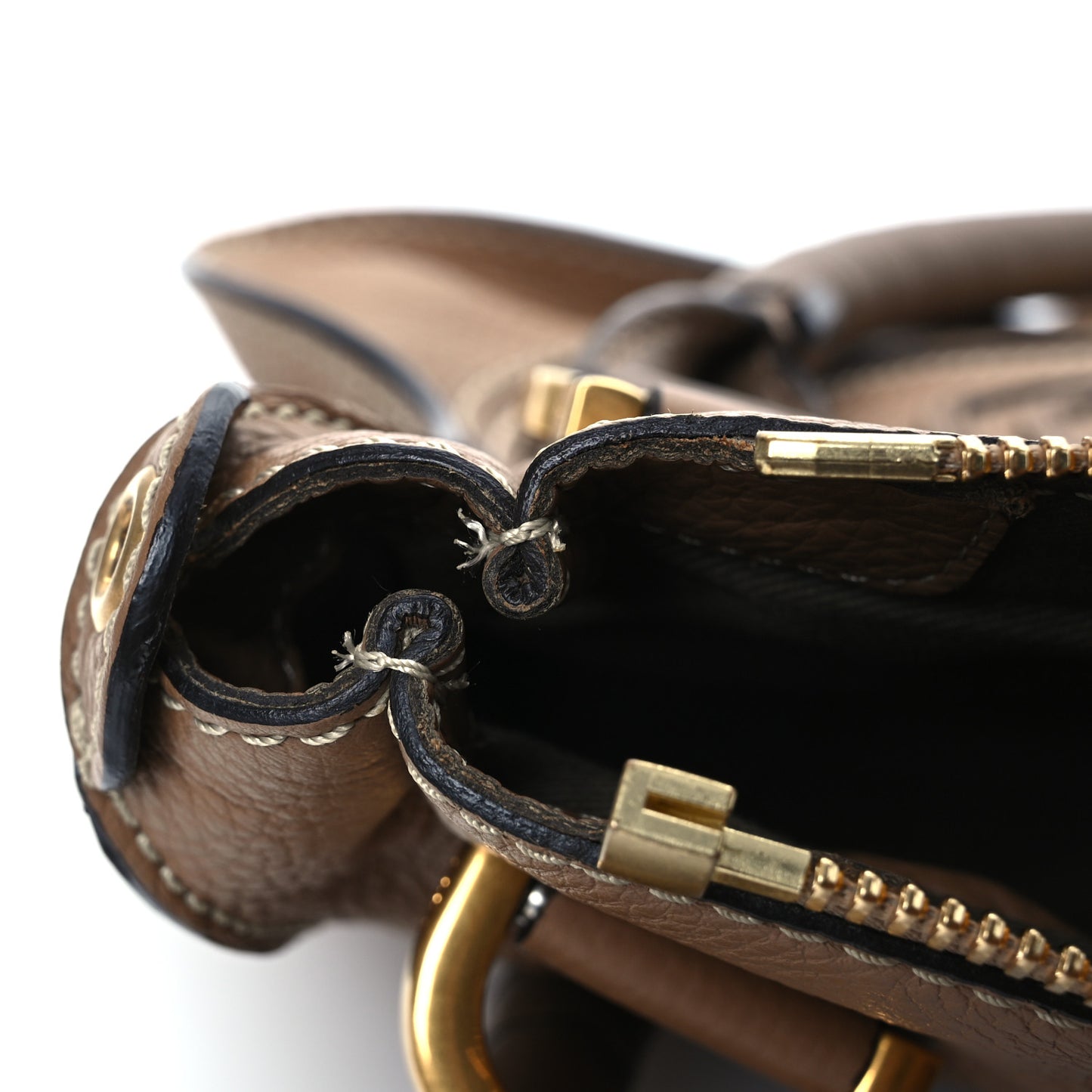 Calfskin Small Marcie Satchel Tan