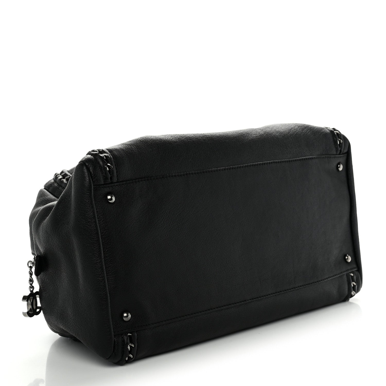 Chanel Deerskin Luxe Large Bowler Black 4 of 10