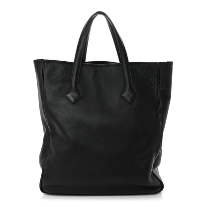 Hermes Taurillon Clemence Victoria II Cabas 35 Black 1 of 15