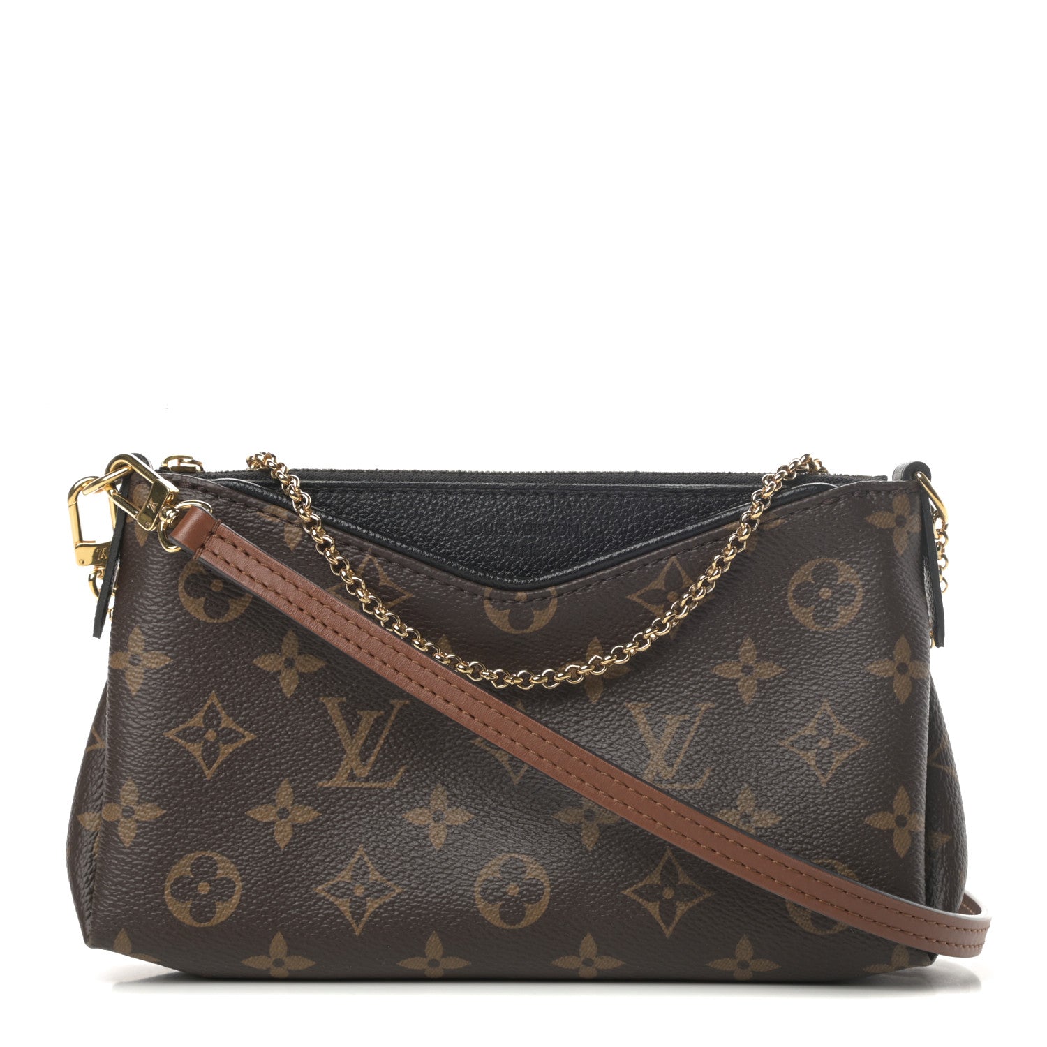 Louis Vuitton Monogram Pallas Clutch Black 1 of 11