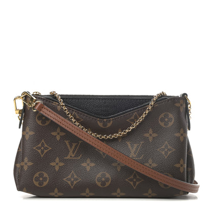 Louis Vuitton Monogram Pallas Clutch Black 1 of 11