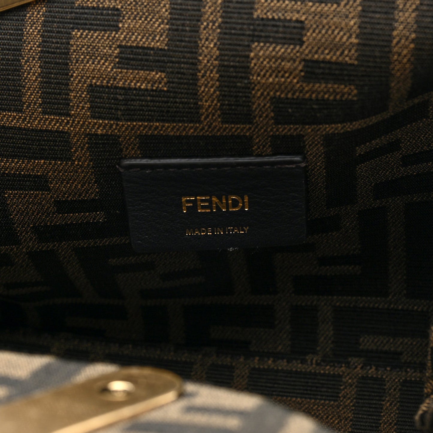 Lambskin Tessuto Treccia Small Fendi First Grezzo